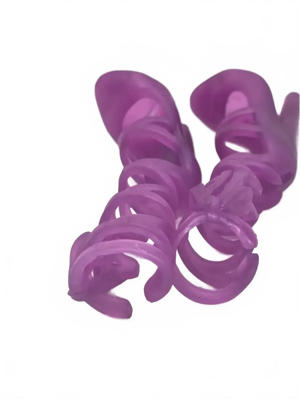 Purple Spiral Strap High Heel Barbie Doll Shoes Heel 1 Pair